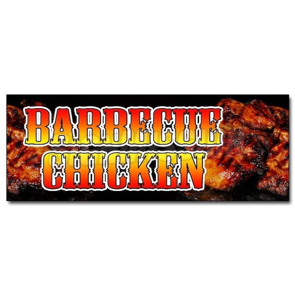 BARBECUE CHICKEN DECAL sticker smoked bbq grill Bar B Que Bar-B-Que grilled, D-12 Barbeque Chicken